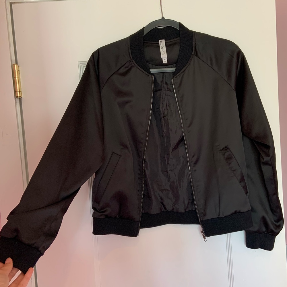 sleek bomber jacket